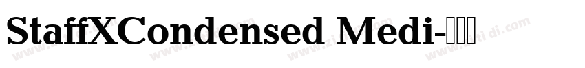 StaffXCondensed Medi字体转换